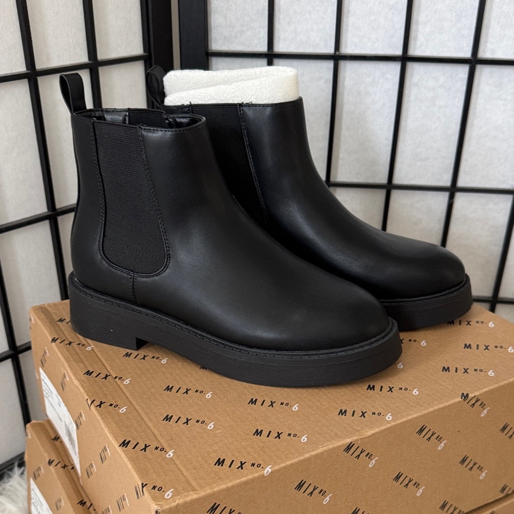 Mix No. 6 Black Ankle Boots